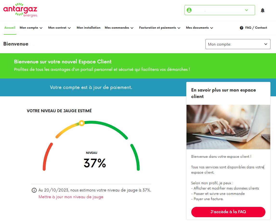 Espace client Antargaz | Antargaz